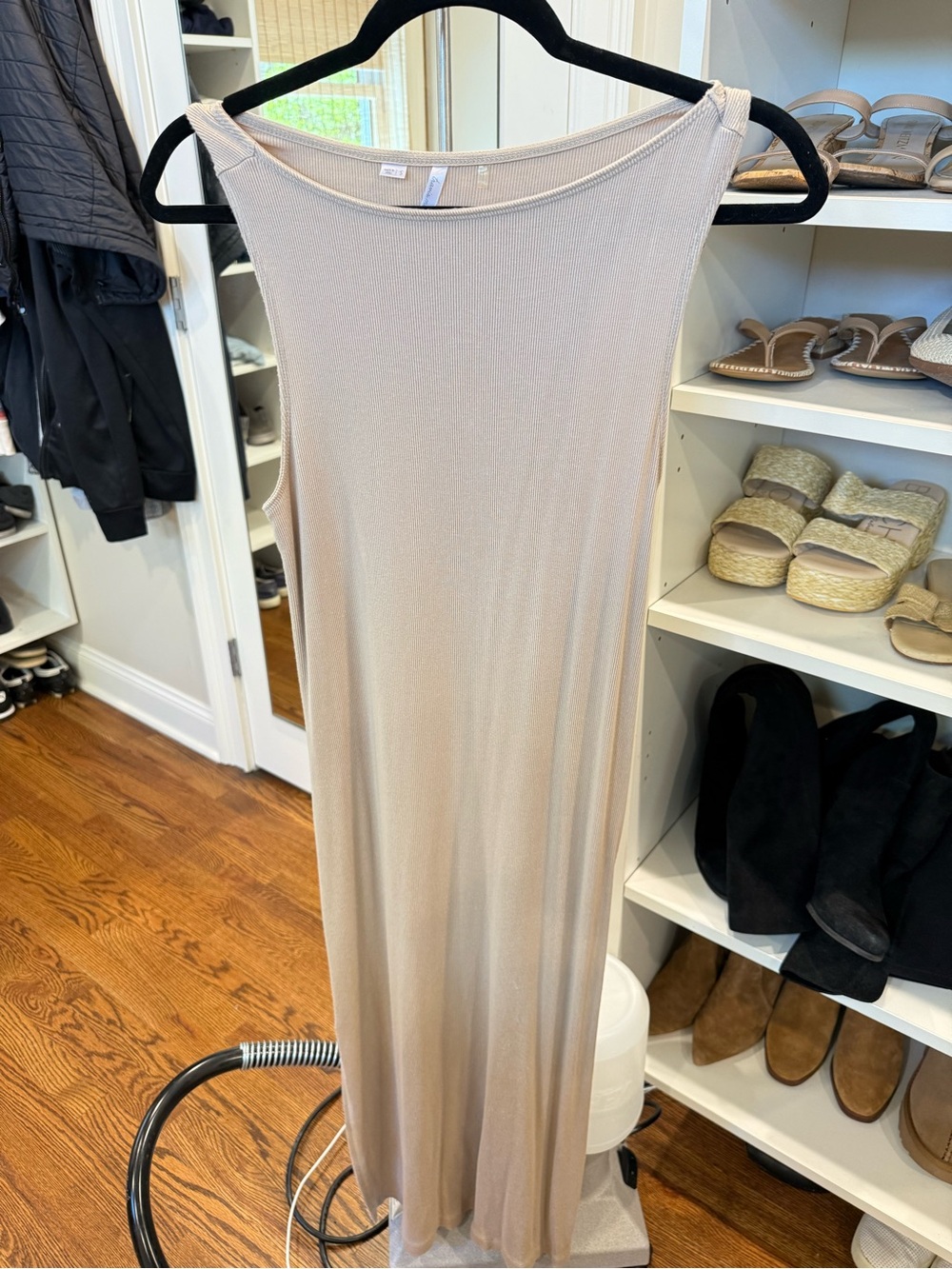 Travis Matthew Sleeveless Cream Maxi Dress - Elegant Everyday Slip Dress